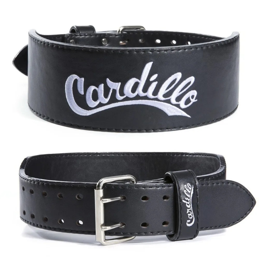 Adjustable Leather Back Brace for Gym & Office - Professional Weightlifting Belt with Spine Support, Squats/Deadlifts Ready